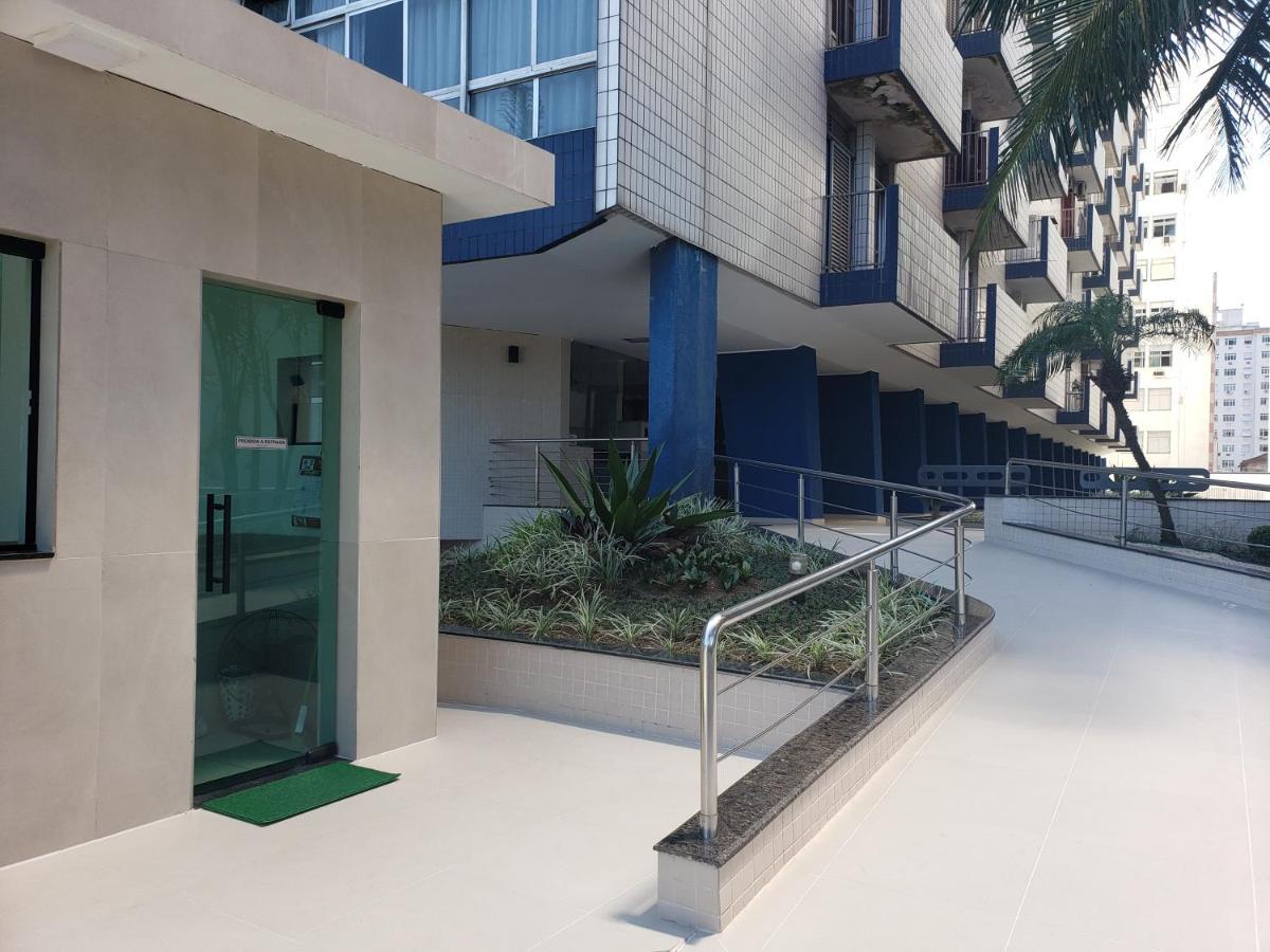 Apto Gonzaga Frente ao Mar Wi-Fi Santos  Exterior foto