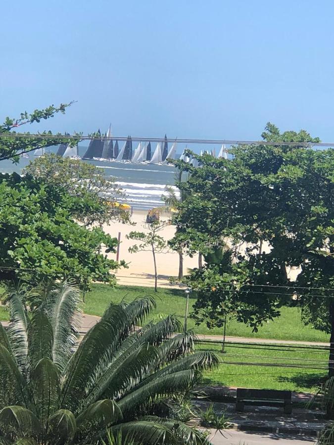 Apto Gonzaga Frente ao Mar Wi-Fi Santos  Exterior foto