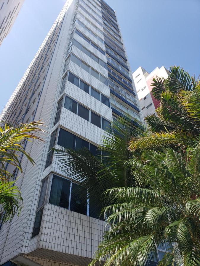 Apto Gonzaga Frente ao Mar Wi-Fi Santos  Exterior foto